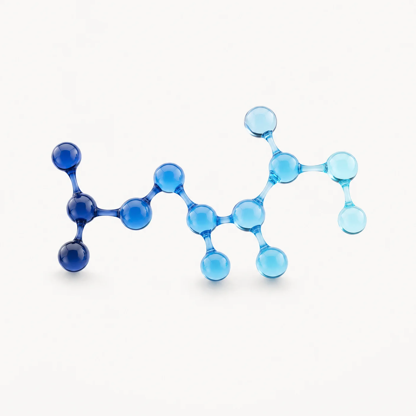 Representación de una cadena molecular