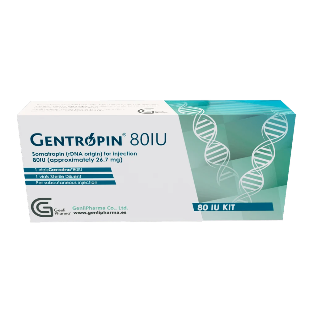 Gentropin 80IU — empaque Genli Pharma